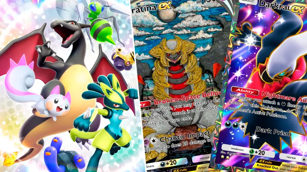 Pokémon TCG Pocket: Deck Giratina ex y Darkrai ex para el nuevo meta