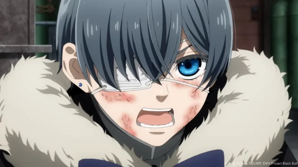 MÚSICA
Blu-ray y DVD
ESPECIAL
-Arco de la Escuela Pública-
SITIO PORTAL
EPISODIO8
7
6
5
4
3
2
1
Episodio 8
El mayordomo, violento
HISTORIA
Sebastian y Ciel revelan la verdadera naturaleza del Valle del Lobo (Wolfs Schilt).
"Bruja Verde", "Hombre Lobo", "Maldición"... Después de descubrir la verdad, Sullivan está angustiado y Ciel lo obliga a tomar una decisión. BLACK BUTLER EPISODIO 8