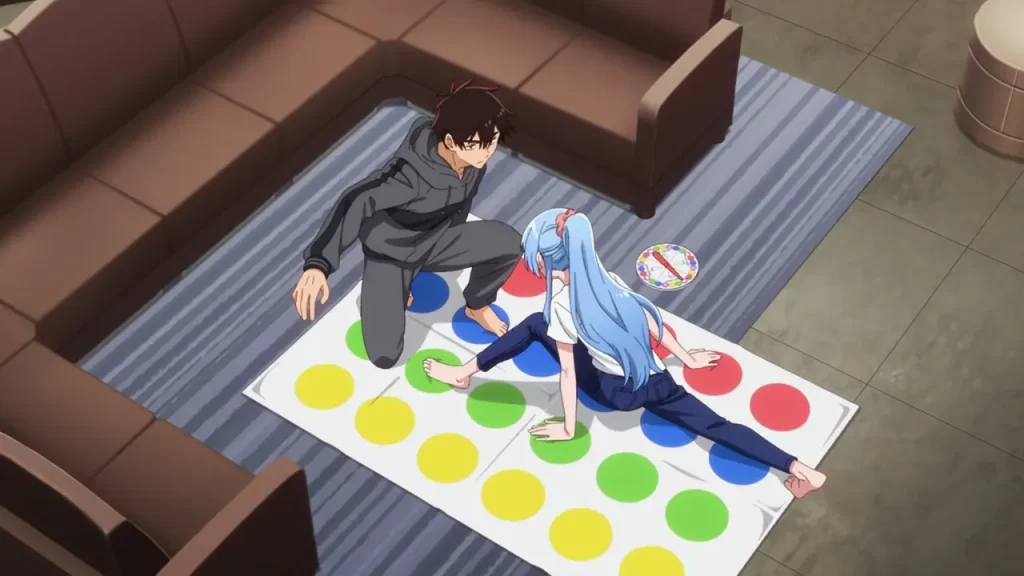 The Shiunji Family Children — Episodio 6 — Recientemente, Kiyoha tiene una expresión extrañamente seria. Cuando Shin, que pensó que estaba preocupado, trató de consultar, por alguna razón, se sugirió un juego de alfombra táctil. Parece que el incidente en la nueva habitación trajo una ligera sensación de evoción al corazón de Kiyoha, y quiere examinar esa emoción de nuevo. Shin, que intenta evitar el contacto cercano, y Kiyoha, que se acerca. ¿¡Cuáles son los resultados de la verificación!?