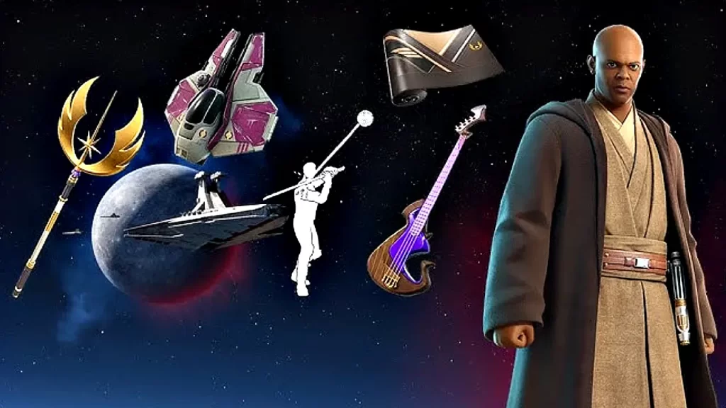 Fortnite x Star Wars Actualización Mace Windu Skin