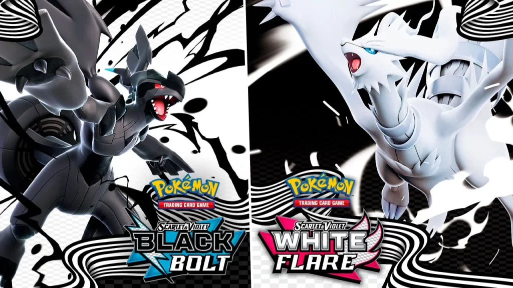 Prepara la cartera: Pokémon TCG Escarlata y Púrpura anuncia Fulgor Negro y Llama Blanca