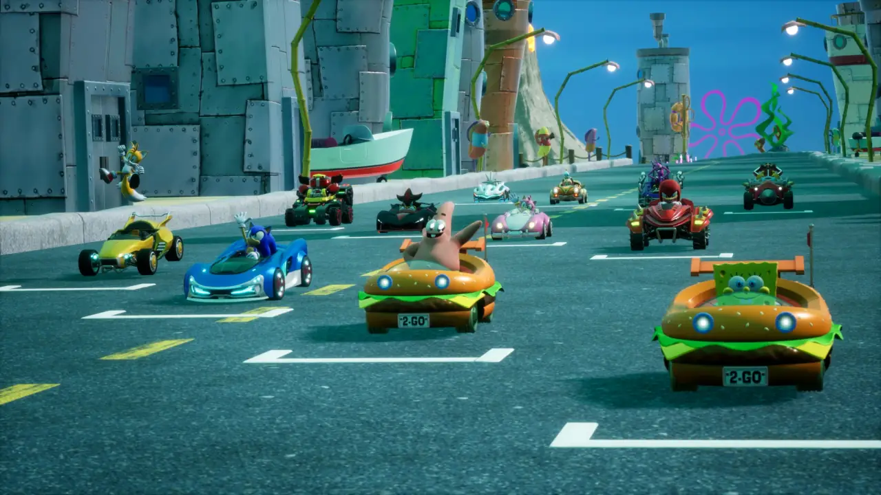 Sonic Racing: CrossWorlds tendrá a Bob Esponja y otros personajes de Nickelodeon