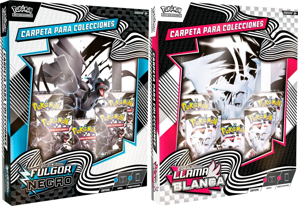 Pokémon TCG Carpeta para Colecciones Fulgor Negro LLama Blanca