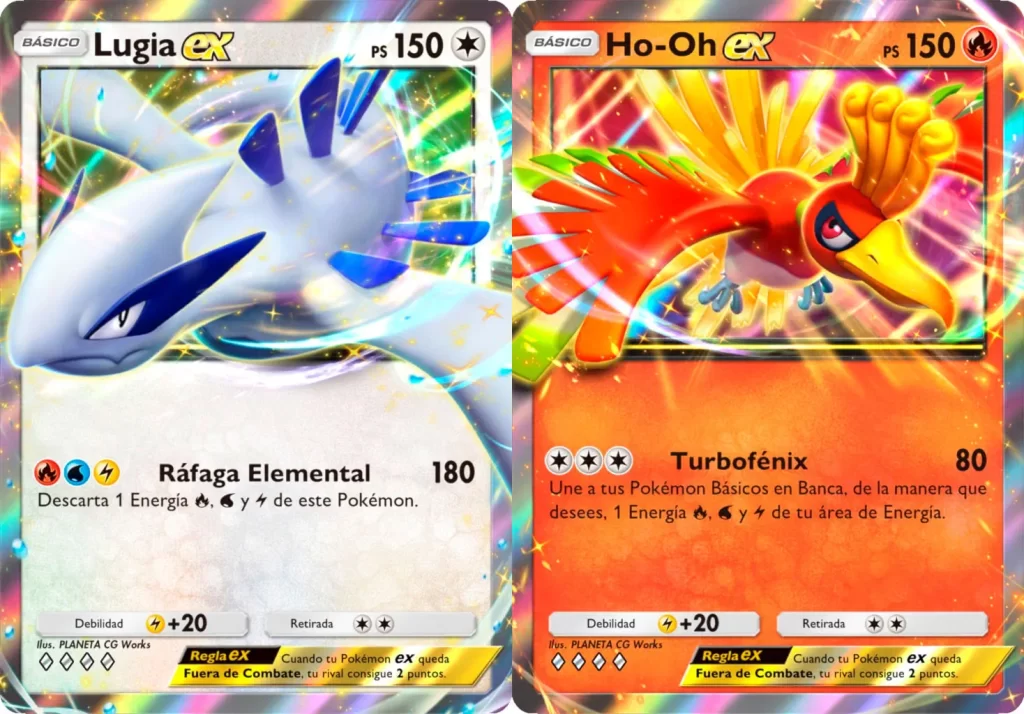 Pokémon TCG Pocket Saber Marina y Celeste - Lugi y Ho-Oh