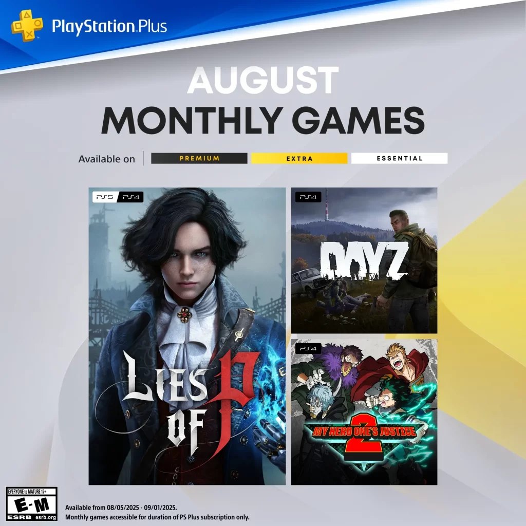 Los juegos de agosto de PlayStation Plus