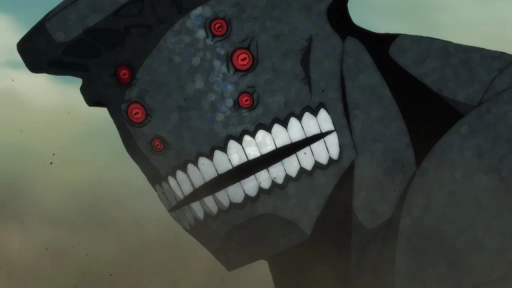 Kaiju No. 8 temporada 2, capítulo 5, es funesto, luego de la muerte del capitán Shinomiya, la fuerza de Defensa se siente pérdida.  