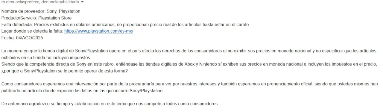 PROFECO podría poner en cintura a la PlayStation Store