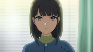 Rascal Does Not Dream of Santa Claus capítulo 6, Sakuta piensa que el síndrome de Ikumi se resolverá si se olvida de él, ella parece confundida.