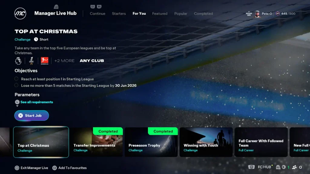 Progresión en EA Sports FC 26