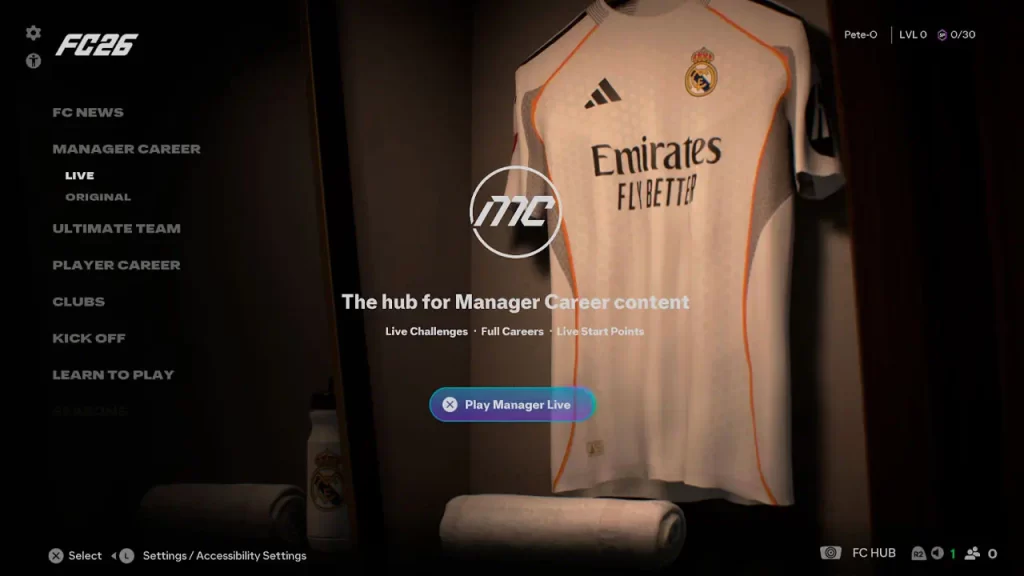 Modo Carrera en EA Sports FC 26