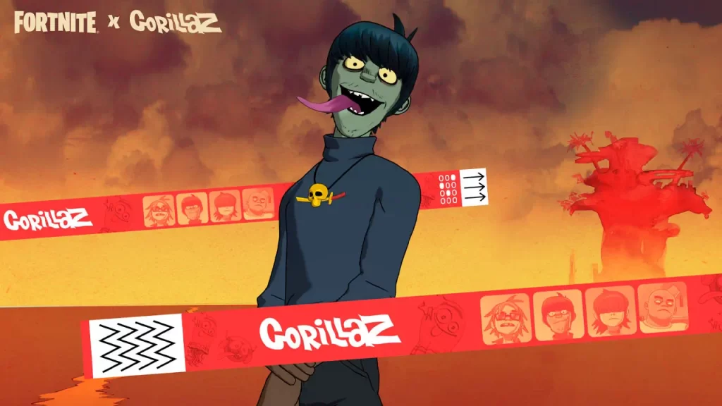 Fortnite Festival, Gorillaz, pantalla de carga