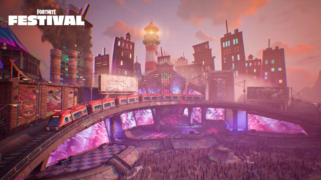 Fortnite Festival Plastic Beach Gorillaz