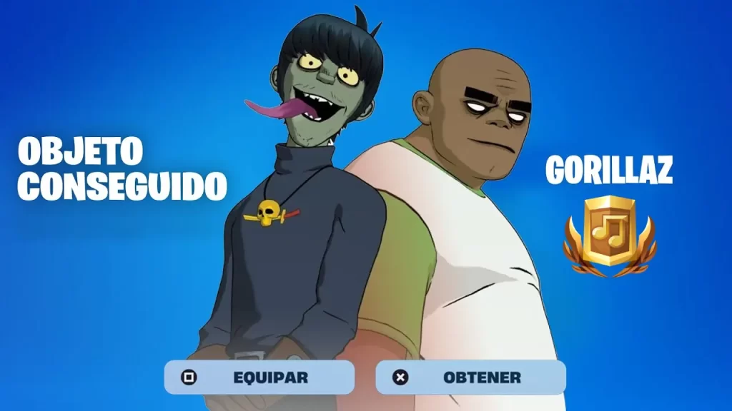 Skins de Gorillaz en Fortnite Festival