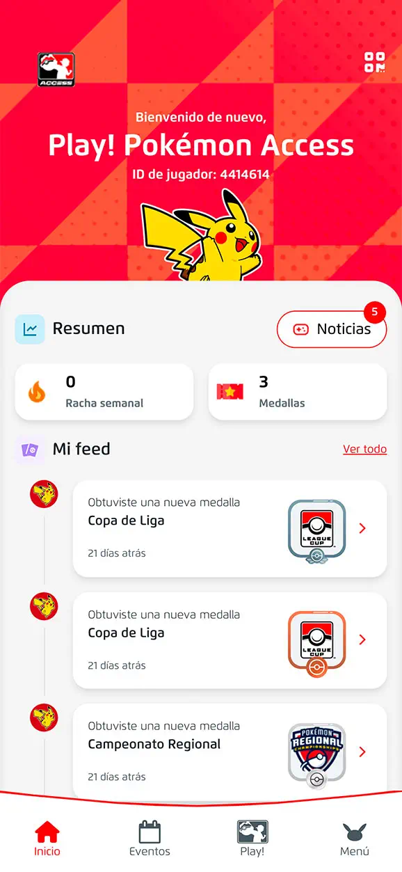 Play! Pokémon Access App