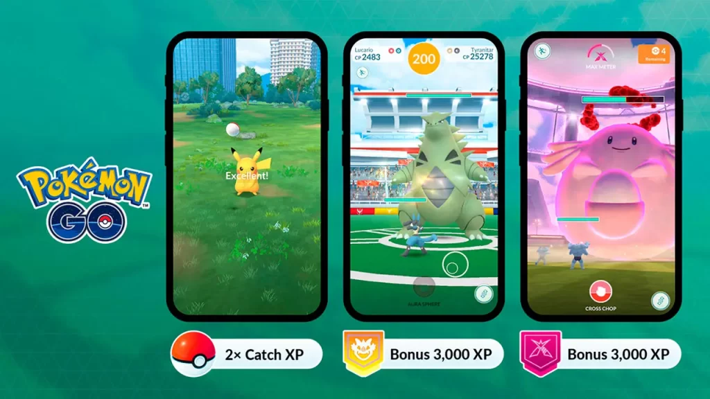 Recompensas Pokémon GO por subida de nivel