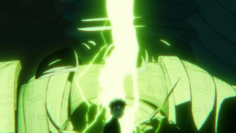 En el nuevo episodio de Dan Da Dan, los chicos deben enfrentarse al kaiju en su mecha recién adquirido y Kinta aprovecha al máximo a las chicas.