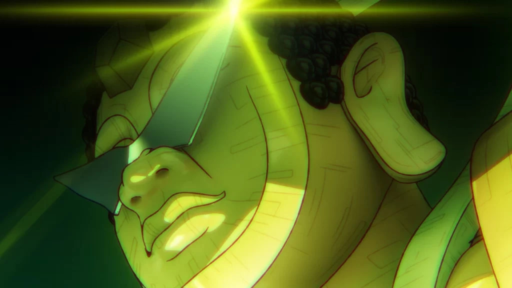 En el nuevo episodio de Dan Da Dan, los chicos deben enfrentarse al kaiju en su mecha recién adquirido y Kinta aprovecha al máximo a las chicas.