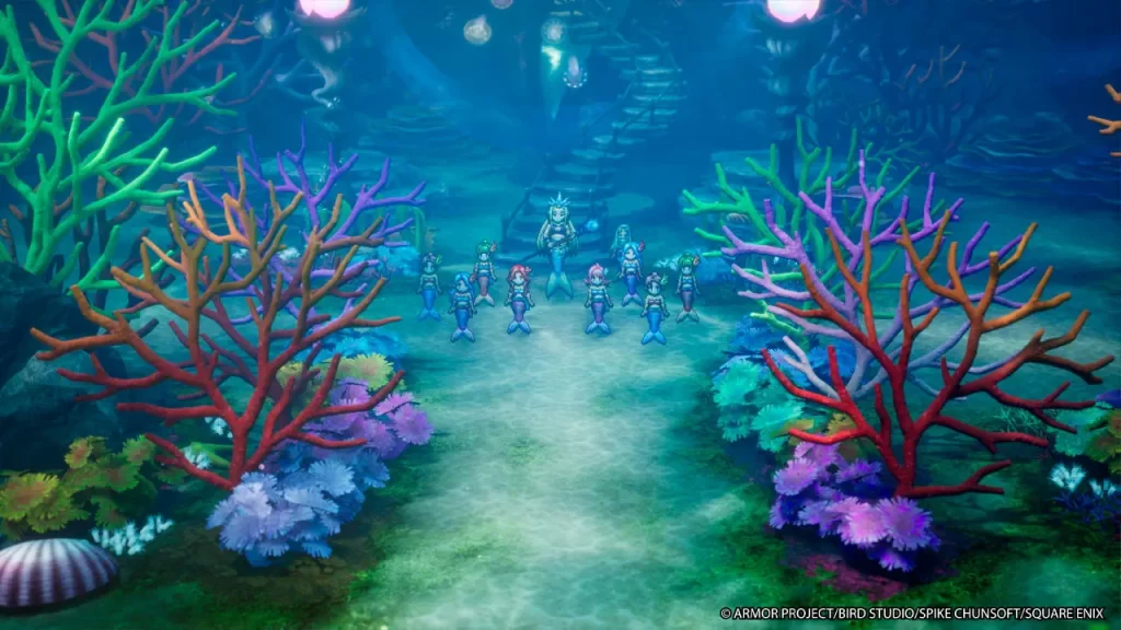 Dragon Quest II, exploración bajo el mar