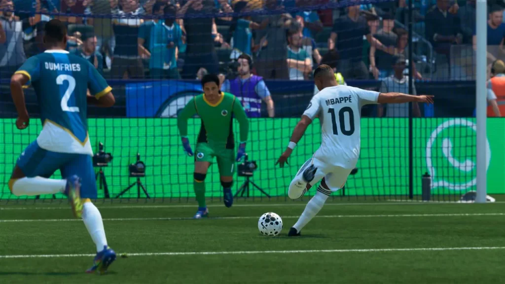 EA Sports FC 26, Mbappe, disparo