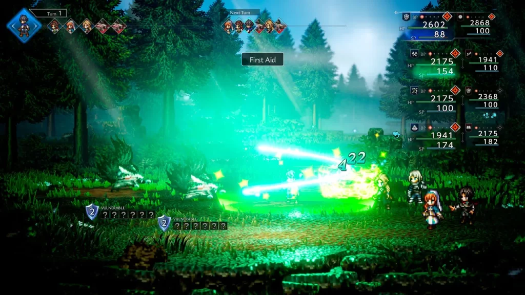 Octopath Traveler 0, acciones