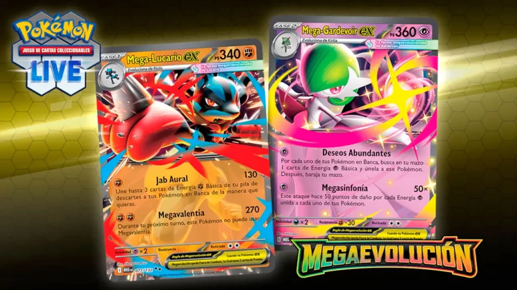 Pokémon TCG Mega Lucario y Mega Gardevoir