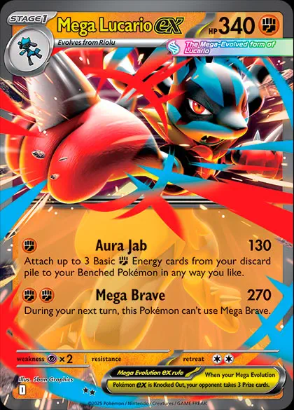 Pokémon TCG Live Mega Lucario EX 