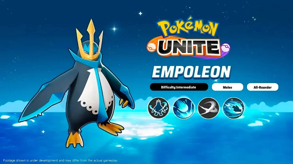 Pokémon Unite,. Empoleon, movimientos