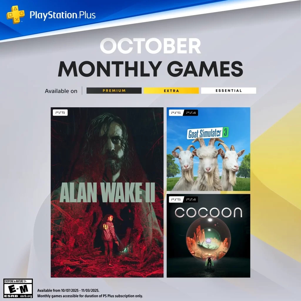 PlayStation Plus Octubre