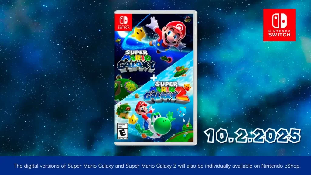 Mario Celebra 40 años con el relanzamiento de Super Mario Galaxy 1 y 2