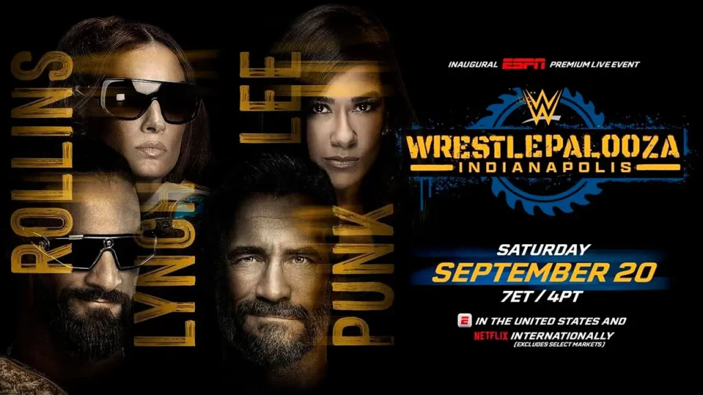 WWE Wrestlepalooza, CM PUnk y AJ Lee contra Seth Rollins y Becky Lynch