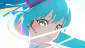 La nueva colaboración de Hatsune Miku le cambia los tonos a su clásico atuendo, ya que Kuromi, de Sanrio, destaca sus tonos lilas.