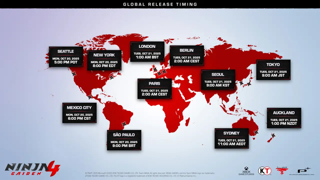 Ninja Gaiden 4: ¿a qué hora estará disponible en nuestra región?