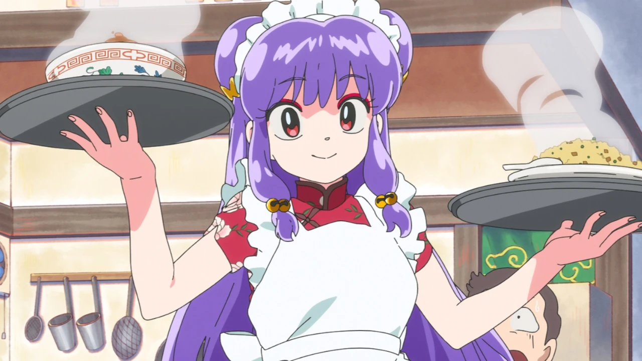 Ranma 1/2 temporada 2, capítulo 5 nos muestra a Ranma, Akane y Shampoo en una competencia en la que ganarán el corazón de Kuno (sin querer).