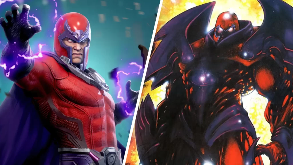 Magneto y Onslaught villanos de Avengers: Doomsday