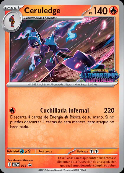 Pokémon TCG: Megaevolución - LLamaradas Fantasmales, Ceruledge