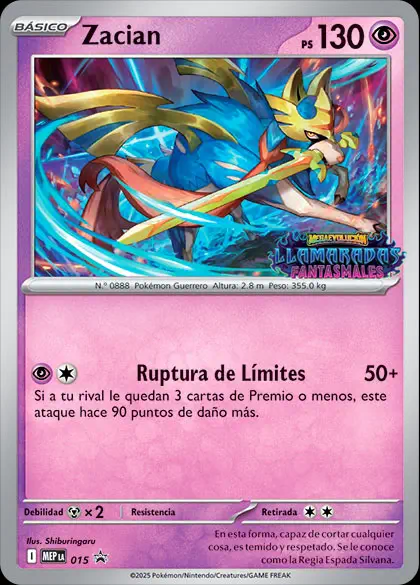 Pokémon TCG: Megaevolución - LLamaradas Fantasmales, Zacian
