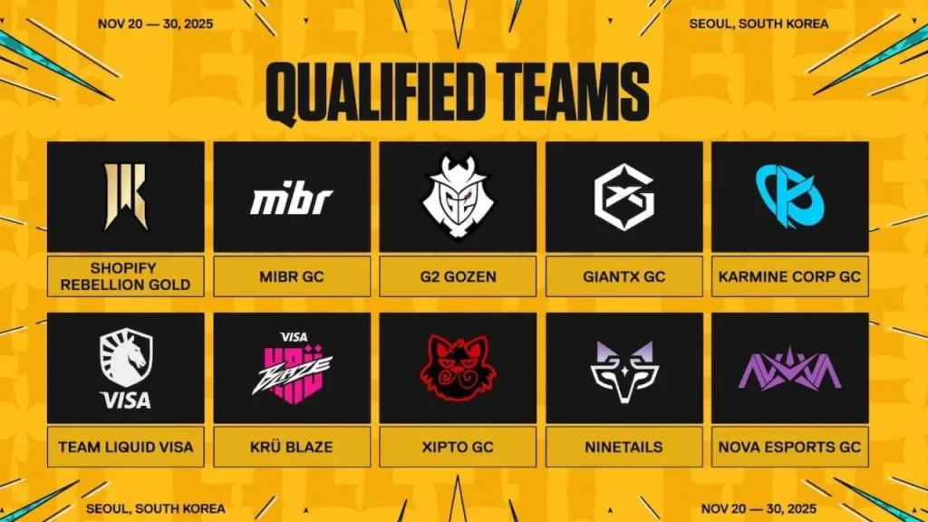 Valorant Game Changers se batirá en noviembre de 2025. Aquí te comentamos los equipos calificados y las fechas del torneo.