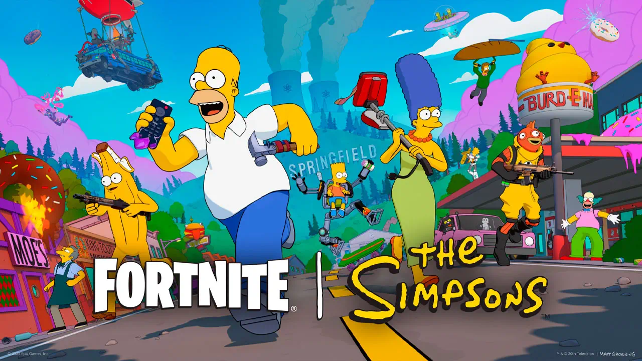 Fortnite x Los Simpson: Springfield llega al Battle Royale con pase de batalla y cortos animados