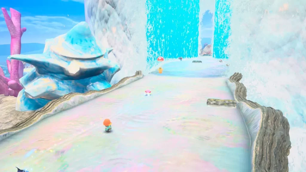 Kirby Air Riders, pista con mucha agua