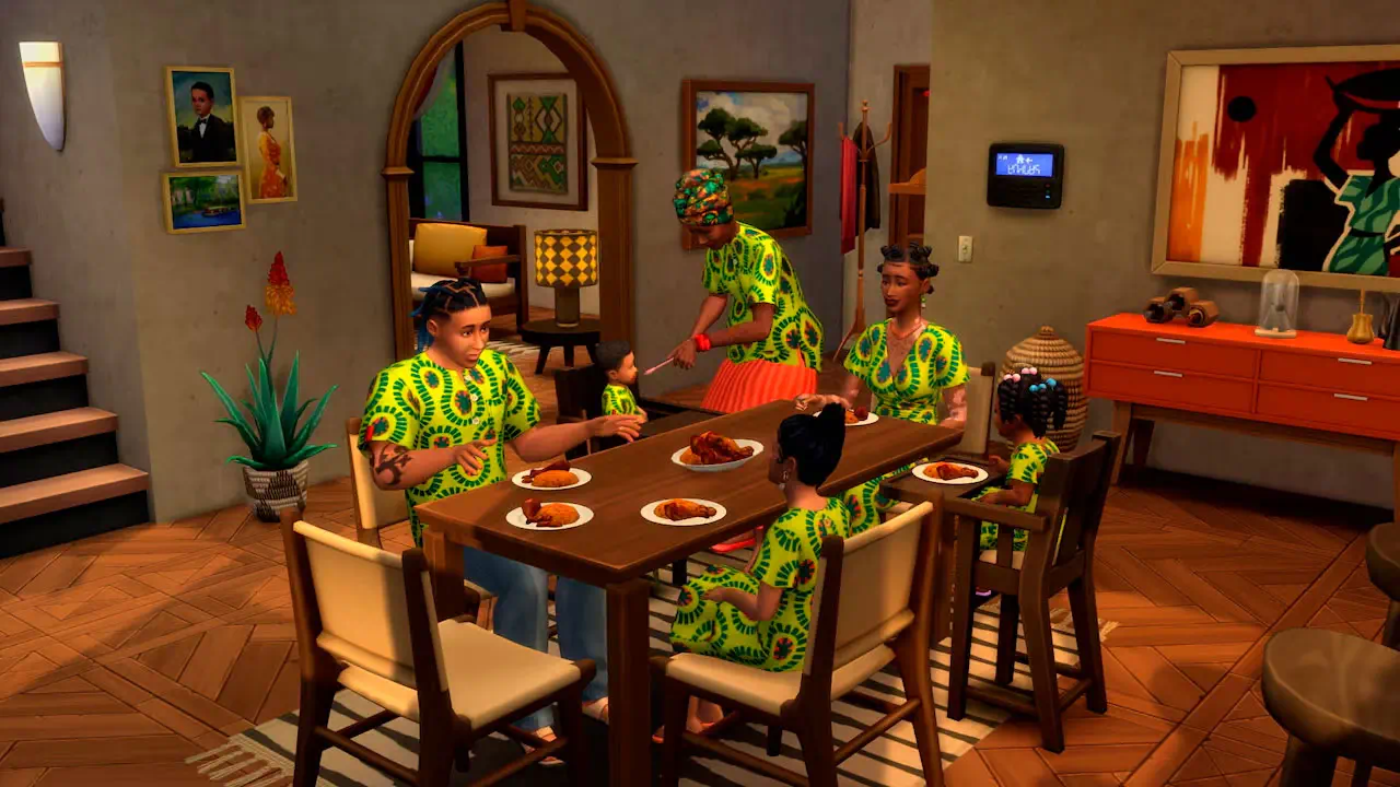 Los Sims 4 celebra África Occidental con nuevos objetos gratuitos y vibrantes atuendos culturales