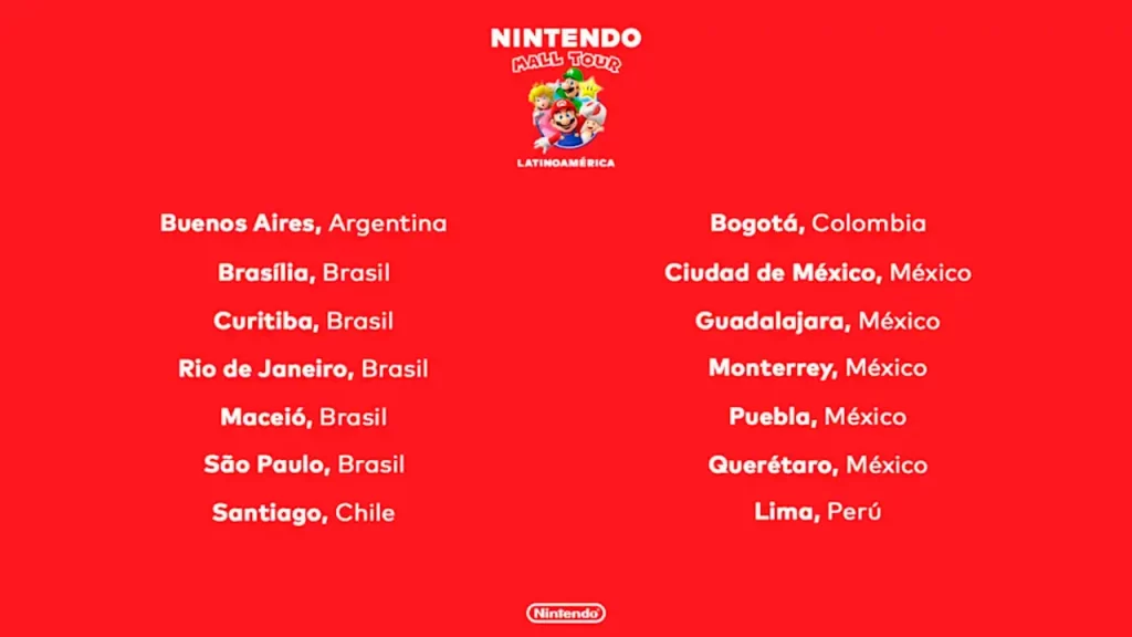 Nintendo celebra la Navidad con el Nintendo Mall Tour en seis países de Latinoamérica: fechas, juegos y sorpresas