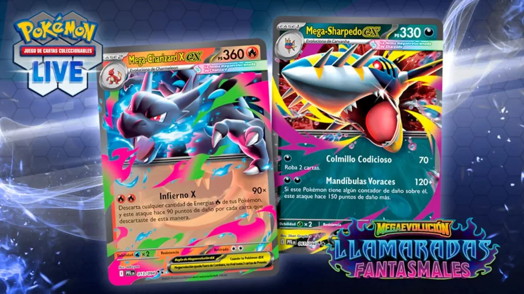 Pokémon TCG Megaevolución Llamaradas Fantasmales llega con Mega-Charizard X ex: así es la nueva expansión