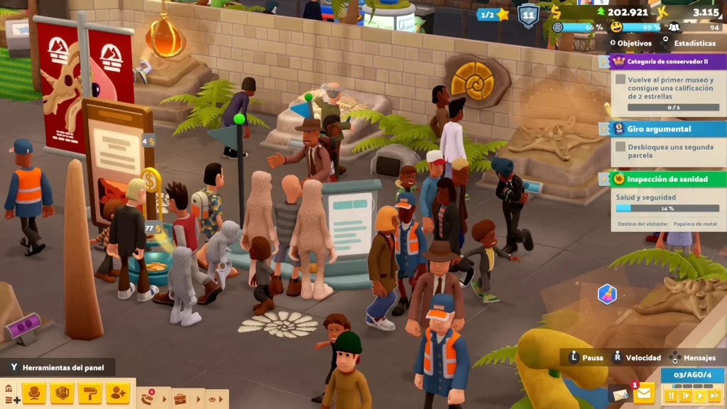 Two Point Museum, gameplay