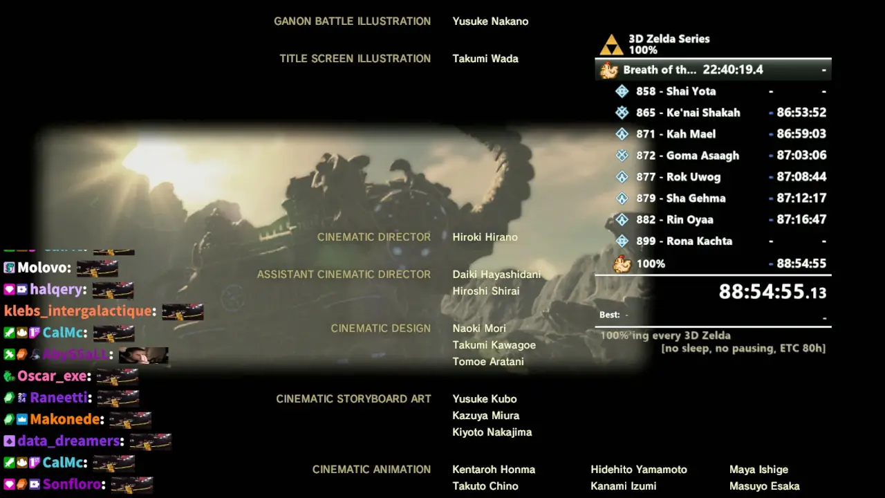 Streamer se juega la vida al acabar sin dormir todos los Zelda 3D