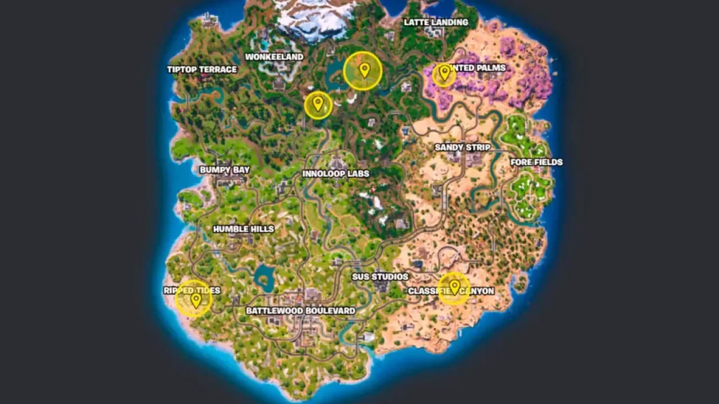 Dónde están los jefes de Fortnite, Capítulo 7