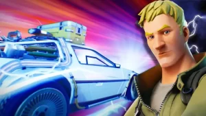 Fortnite cómo conseguir el Delorean y que recompenzas hay