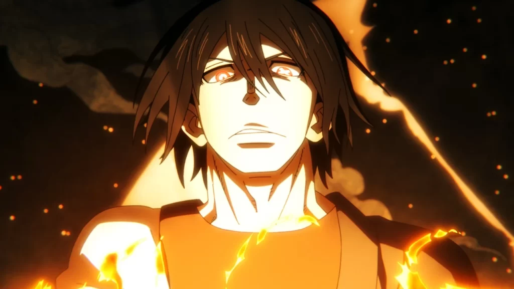 Fire Force temporada 3, parte 2, capítulo 1 (13) Shinra regresa y se encuentra con cinco pilares además de memorias borrosas.