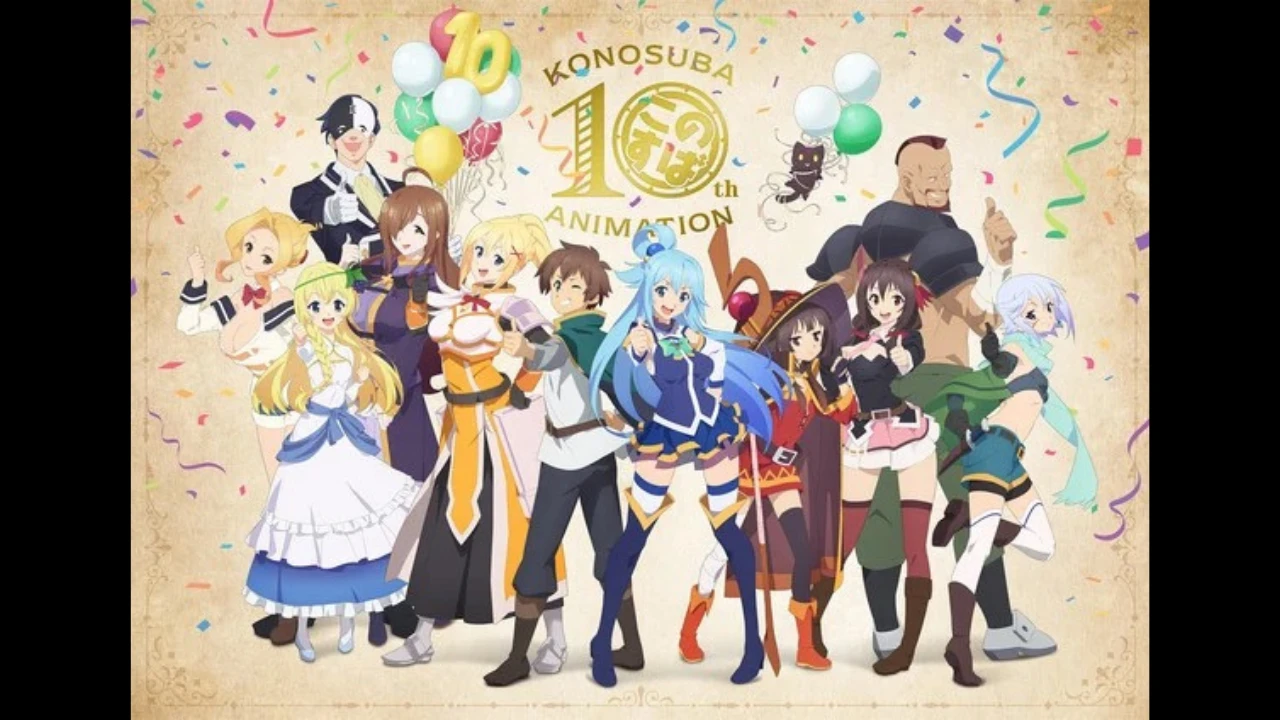 KonoSuba! celebra su décimo aniversario con varios eventos y también confirma la secuela de su franquicia en formato de serie de anime.
