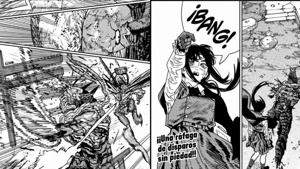 Durante Chainsaw Man 227 se libró una batalla épica aún con un enemigo desconocido. Hacia el final, Yoru volvió a tomar el cuerpo de Asa.