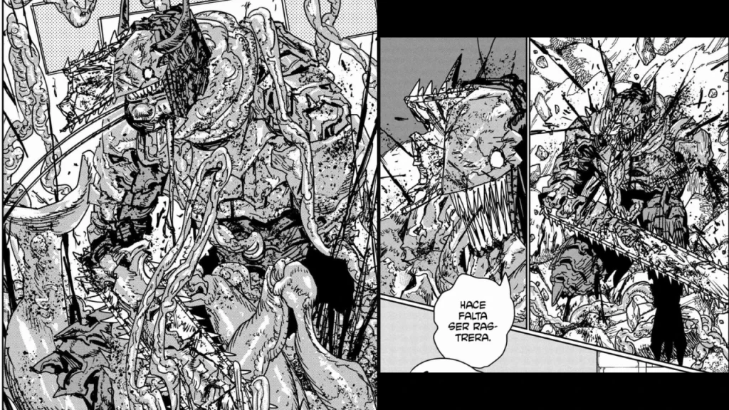 Durante Chainsaw Man 227 se libró una batalla épica aún con un enemigo desconocido. Hacia el final, Yoru volvió a tomar el cuerpo de Asa.